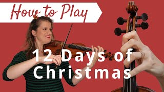 12 Days of Christmas | Easy Beginner Violin Tutorial screenshot 1