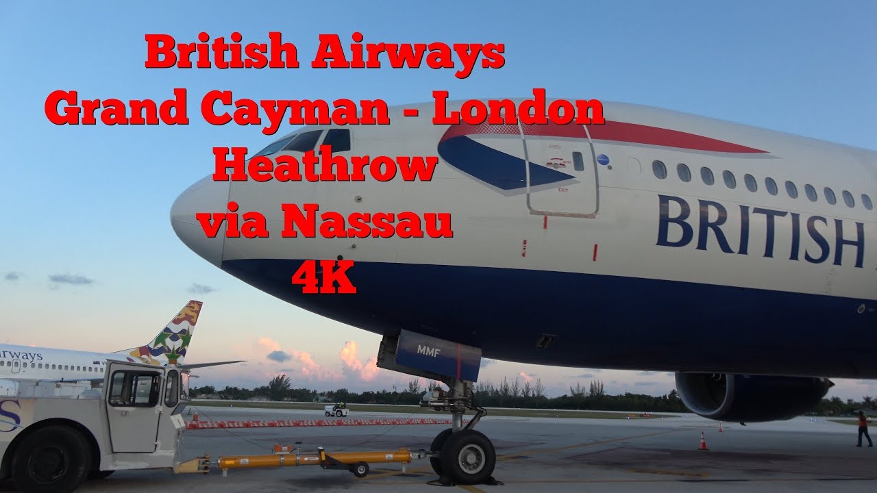 British Airways Grand Cayman - London Heathrow via Nassau 777-200 : Last row experience Part 2