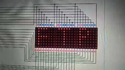 Scrolling of led dot.matrix using atmega16