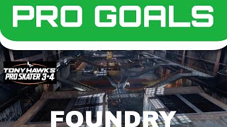 TONY HAWK PRO SKATER 3+4 ALL PRO GOALS ON FOUNDRY 