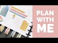 Plan With Me // Big Happy Planner // Retro Rainbow washi and Cool to Be Kind Sticker Book