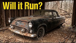 ASMR Car Restoration | Abandoned Garage Find: 1955 Ford Thunderbird Rescued From Rust