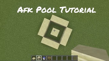 Minecraft How To Build A Afk Pool  1.10+