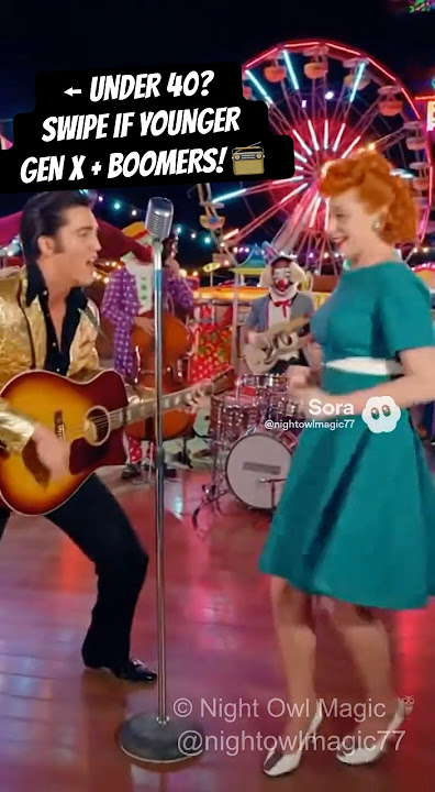 Download lagu Elvis Presley Sings While Lucille Ball Goes WILD Dancing at Carnival 😂🎪 #elvis #viral