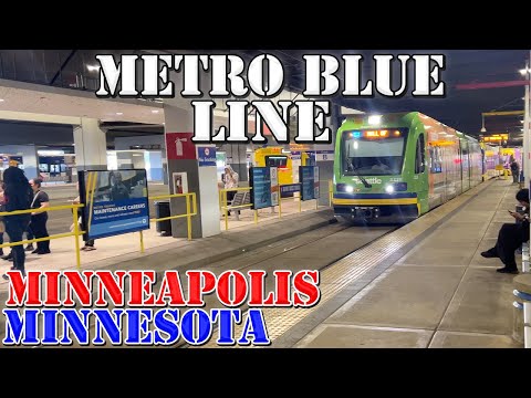 Vidéo: METRO Blue Line à Minneapolis et Bloomington