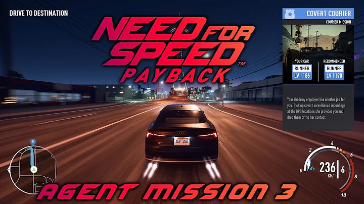 Need For Speed Payback Agent Mission 3 Covert Courier 4K 60fps Gameplay Walkthrough