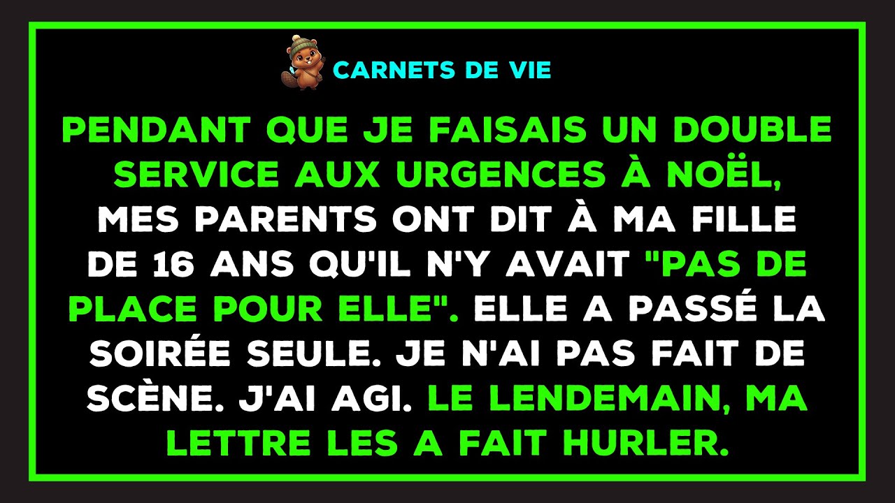 À Noël, ma famille a exclu ma fille de la table, disant 