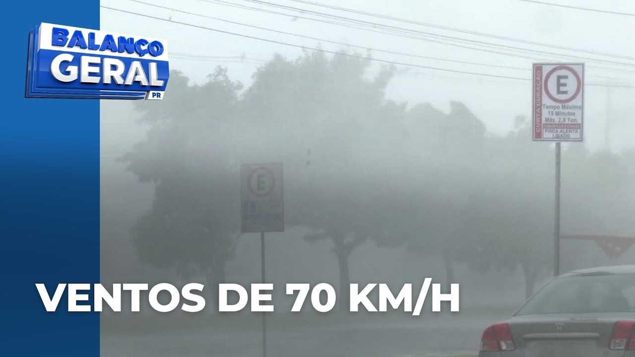 Tempo no Paraná: temporal destelha imóveis e derruba árvores no estado