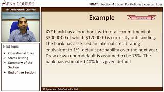 Loan Protfolio and Expected Loss | Financial Risk Management