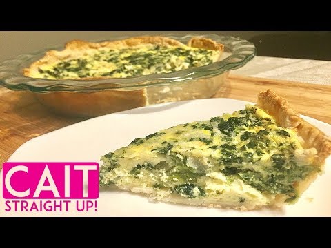 easy-spinach-quiche-recipe-|-cait-straight-up