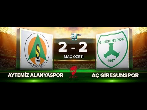 Aytemiz Alanyaspor 2-2 Akın Çorap Giresunspor | Özet | ZTK 5. Tur rövanş | A Spor