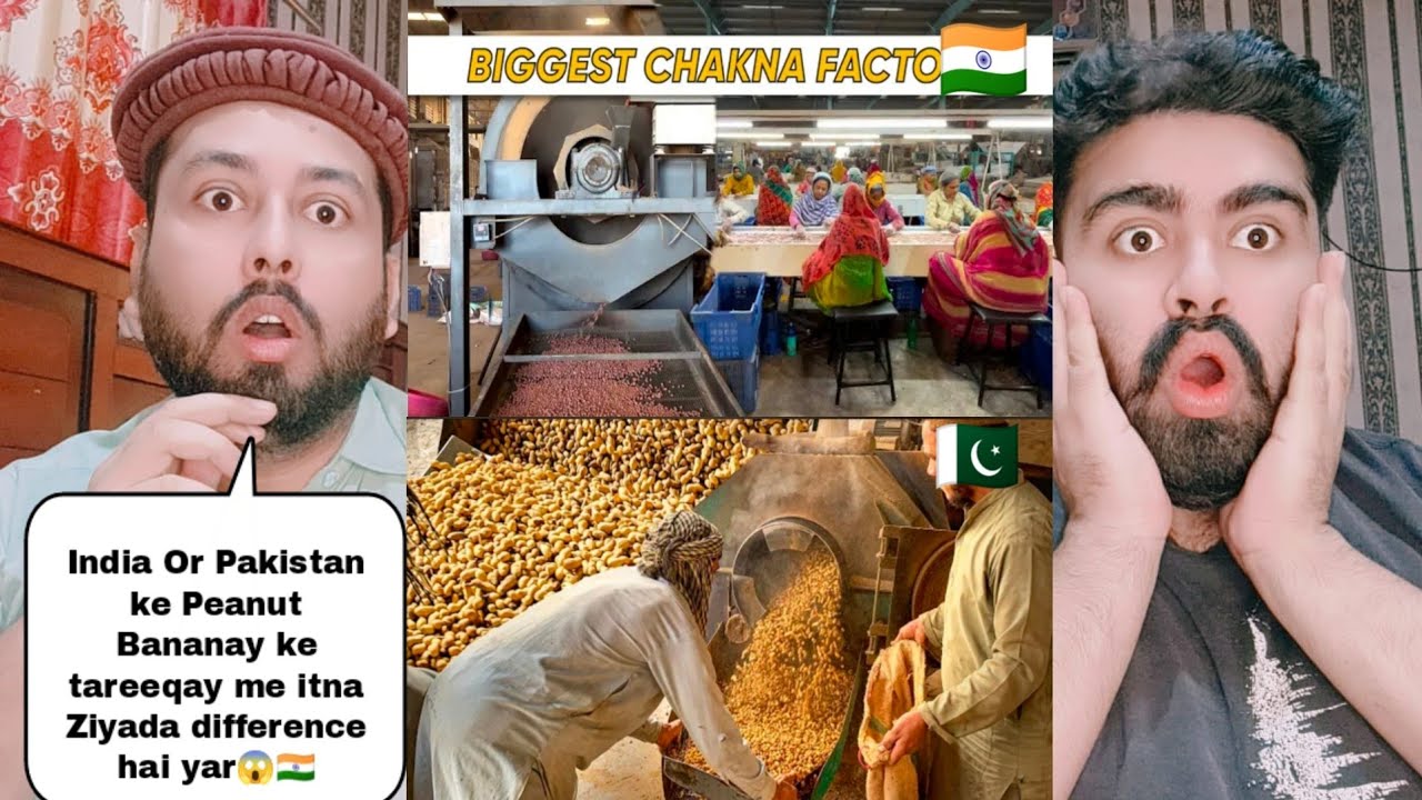 India Vs Pakistan Roasted Peanut Making Process | Pakistani Reaction 