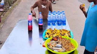 ROASTED PLANTAIN, FISH, PORK & RED OIL GAME | Pls subscribe to my channel screenshot 5