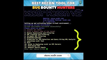 xss0rRecon ⚡ The Best Recon Tool for Bug Hunters!