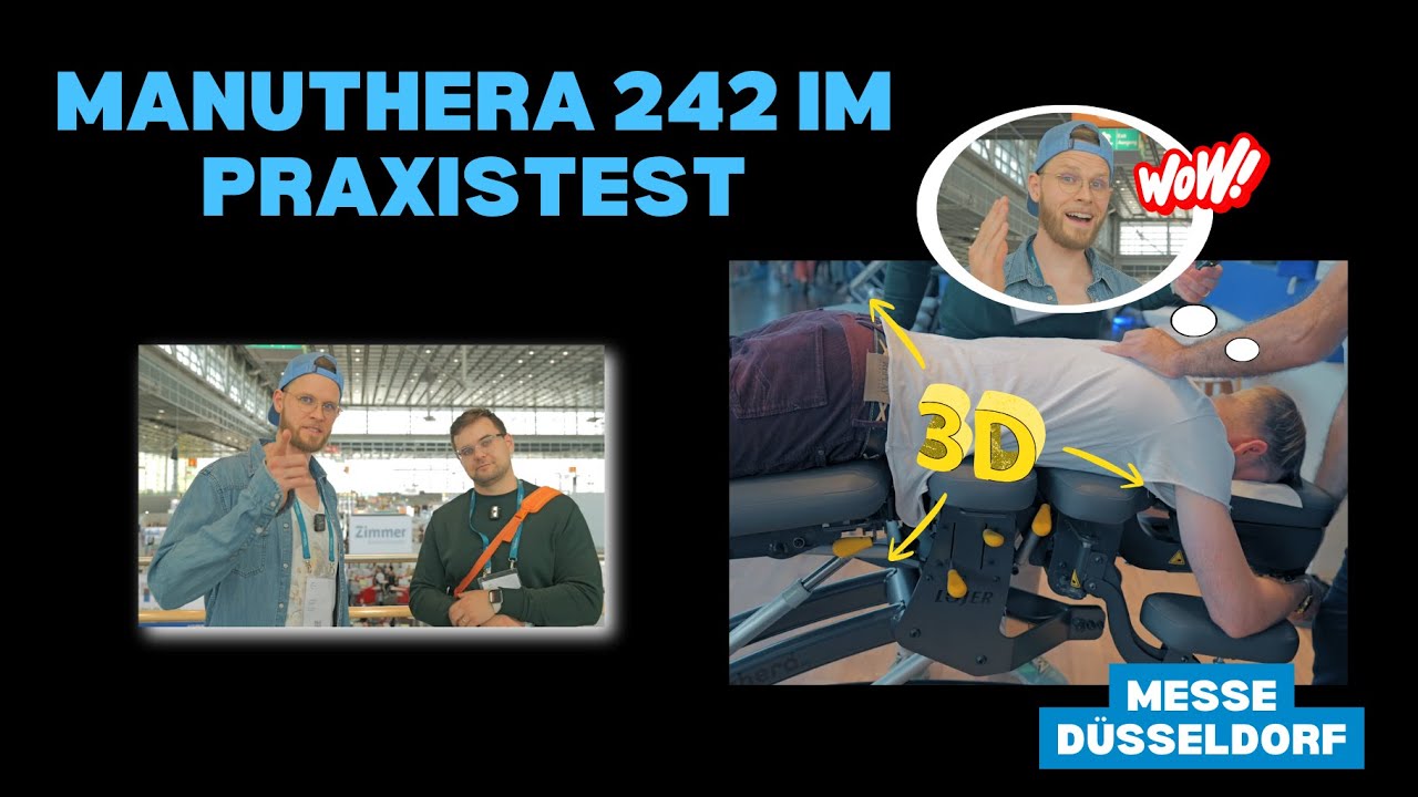Therapie Messe Düsseldorf: Innovative Behandlungsliege Manuthera 242 von Lojer im Praxischeck