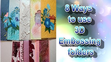 8 Ways to use 3D Embossing folders #SpellbindersClubKits #Spellbinders #neverstopmaking