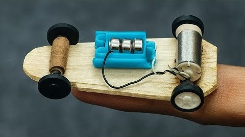 “World’s Smallest DIY Mini Electric Car Made from Popsicle Sticks | Tiny Motor Car Engineering”