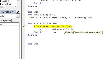 07 Loops and Report Writing Basics 064 Beginning our first Report using Loops