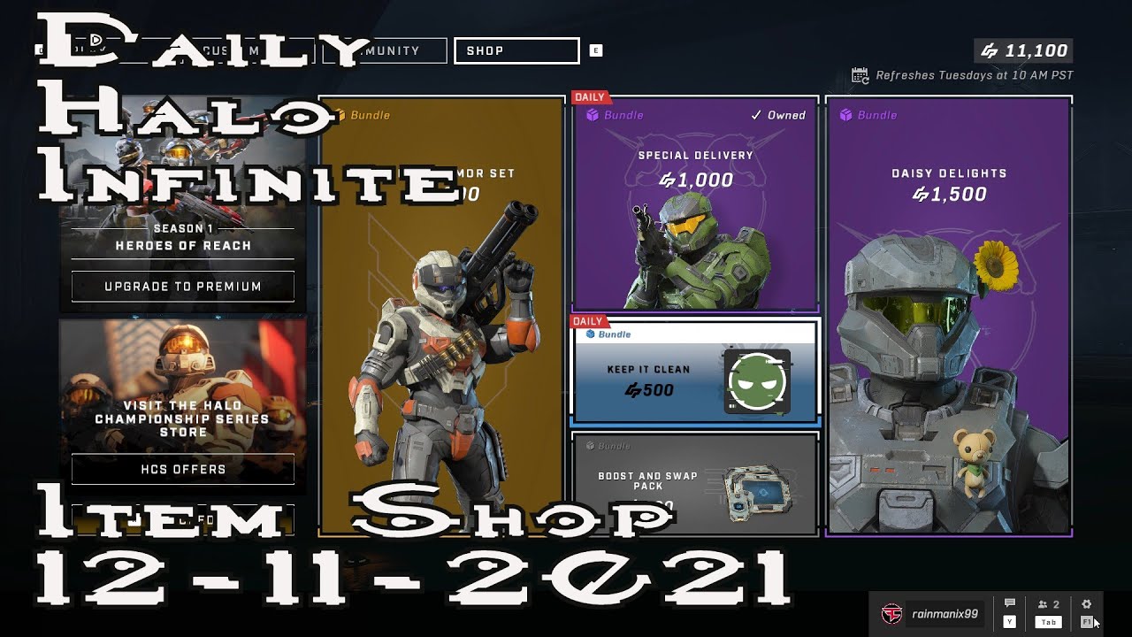 Daily Halo Infinite Item Shop | 12-11-21 | *New* KEEP IT CLEAN BUNDLE | SPECIAL DELIVERY IS BACK TOO