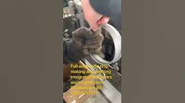 Full automatic ring making and welding integrated machines, steel wire ring,WhatsApp:+86 13916717211