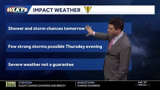 Warm Wednesday, storm chances tomorrow
