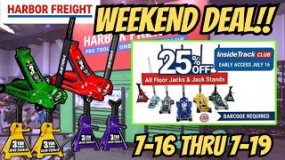 Harbor Freight 25% OFF ALL Jack Stands and Floor Jacks! #harbro #harborfrieght