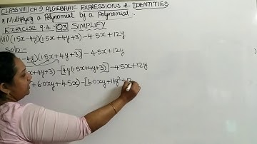 CLASS 8 CBSE/NCERT || CH# 9 ALGEBRAIC EXPRESSIONS & IDENTITIES || EX 9.4 Q. 3 (V - VIII)  SIMPLIFY |