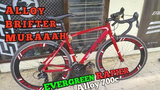 REVIEW EVERGREEN RAPIER ALLOY - ROADBIKE ALLOY MURAH? 3 JUTAAN