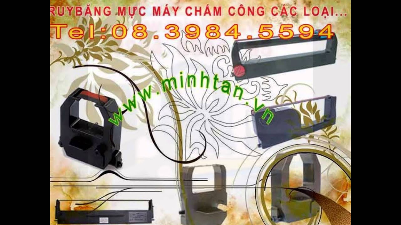 Ruy băng máy chấm công JM 6200 Ak giá khuyến mãi