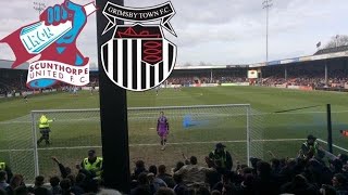 SCENES, PYROS AND MENTAL FANS ON DERBY DAY - Scunthorpe United vs Grimsby Town (Lincolnshire Derby)