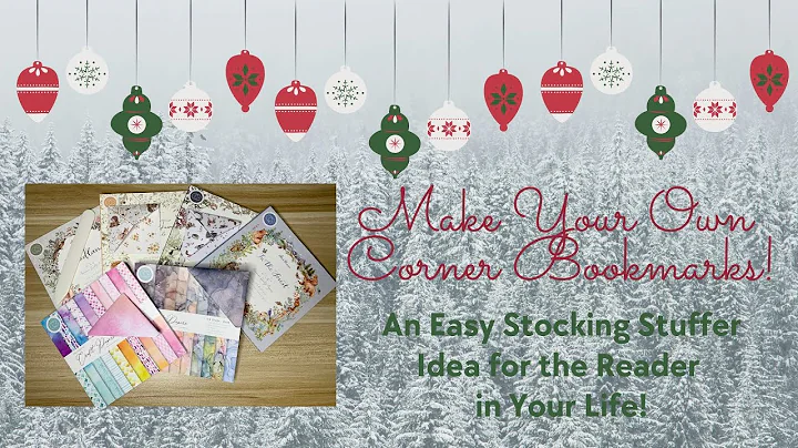 DIY Stocking Stuffer Idea ll Make Your Own Corner Bookmarks! ll Super Easy and Fun DIY Project