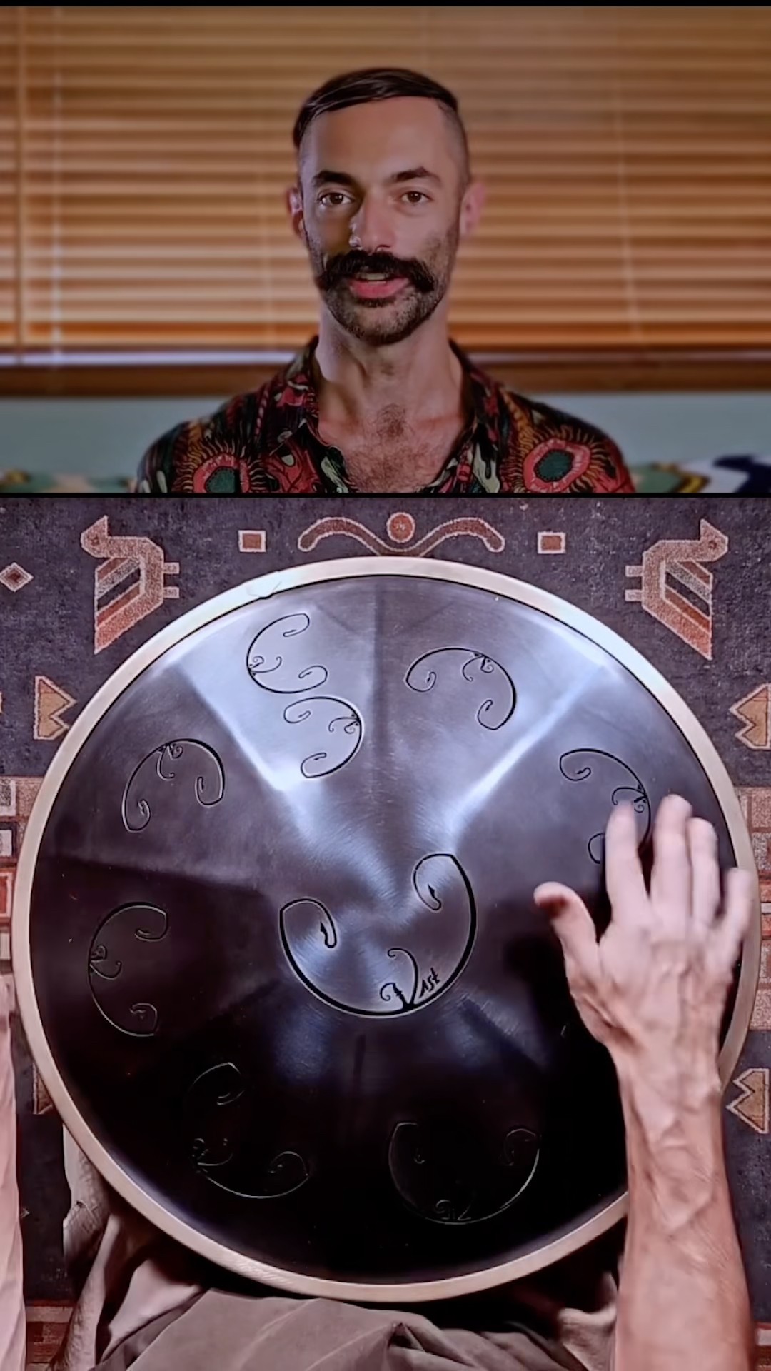 This is a steel tongue drum — RAV Vast B Kurd Double Ding