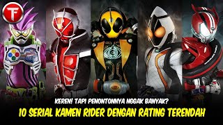 10 Serial Kamen Rider dengan Rating Terendah