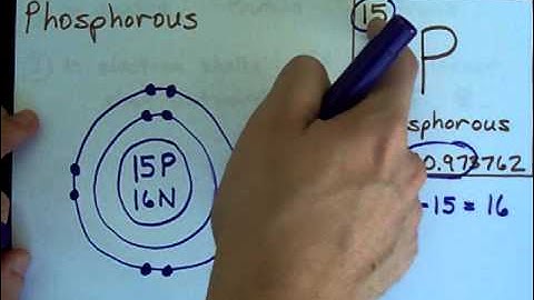 How to Draw Bohr-Rutherford Diagrams - Phosphorous