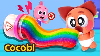 Baby, Don’t Eat Slime! It’s Not Gummy!😱   More Fun Songs for Kids | Cocobi