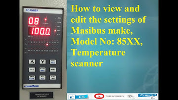 How to view and edit the settings of Masibus Make, 85XX model temperature scanner (Old model)