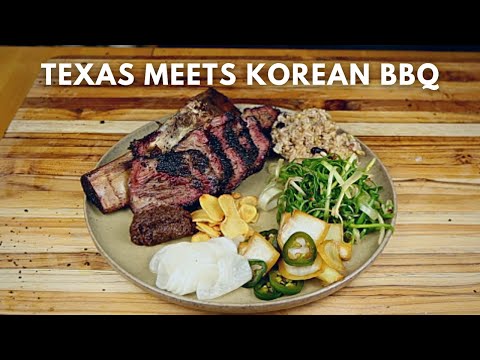 Texas BBQ Meets Korean BBQ - Smoked Kalbi Beef Rib