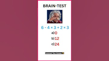 Brain Test Question ❓ #shorts #braintest #iqtest #maths #multiplication #mathematics