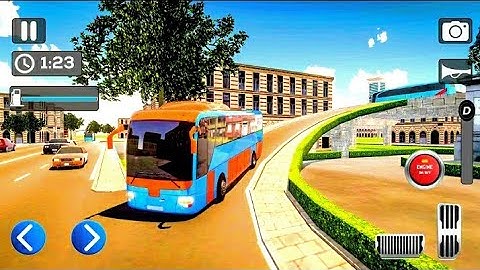 Offroad Awesome Coach Bus Driving Simulator | Super Bus Driving Android Gameplay 💞💞💞💞💞😝💥💥