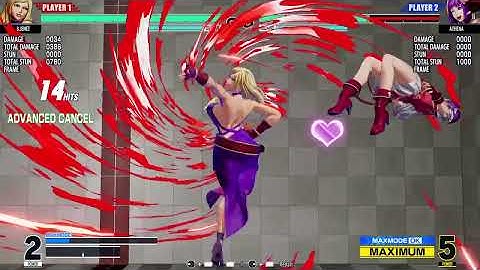 THE KING OF FIGHTERS XV B.Jenet death combo