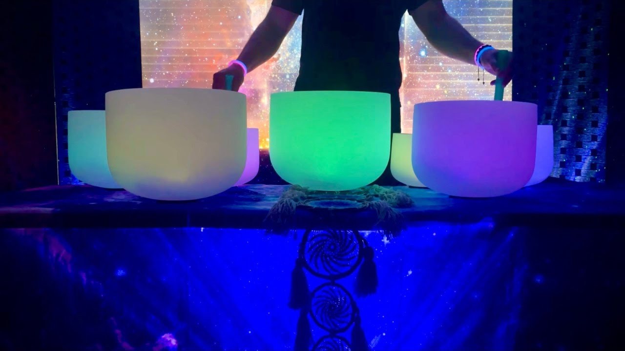 Relaxing Sound Bath Meditation | Crystal Singing Bowls | 432 Hz - YouTube