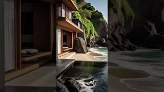 Japanese inspired minimalist beach house #viralshortsfeed #shortstrending #shortsviral #viralshorts