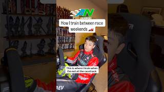 This is how I train when I'm not at the racetrack 🏁 #simracing #racing #simrig #racingtraining