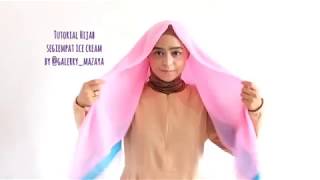 Tutorial Hijab Segiempat Ice Cream Ala Dita Oktaviani