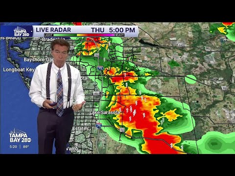 Rain expected in the Tampa Bay area overnight