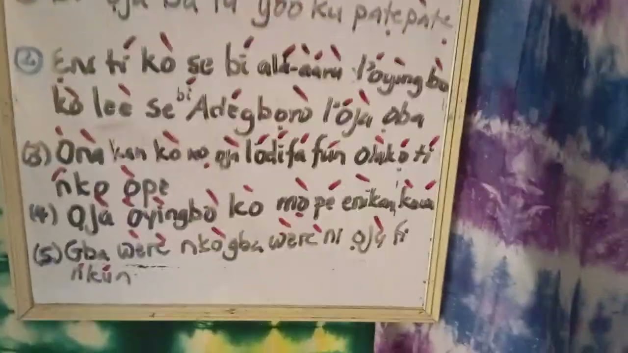 Owe yooba to nihun ṣe pẹlu ỌJÀ ( Apa keji)