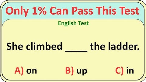 English Grammar Test ✨ E 4 English ✨ Only 1% Can Pass This Test 