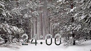 24-Minute Winter Countdown ❄️ | Relax, Sleep & Focus