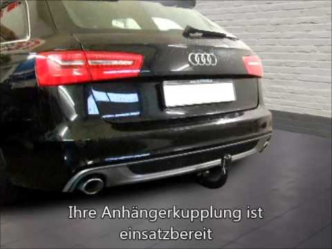 Anhängerkupplung Audi A6 Avant S-Line abnhembar 1131474 - YouTube