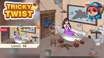 Tricky Twist Puzzle – Level 98 make her feel better Walkthrough Solutions | iOS / Android Gameplay